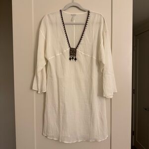 La Perla White Swim Coverup with Beading